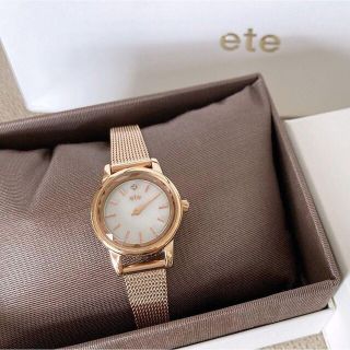 ete - 新品 ete 腕時計 ピンクゴールドの通販 by mai's shop|エテなら