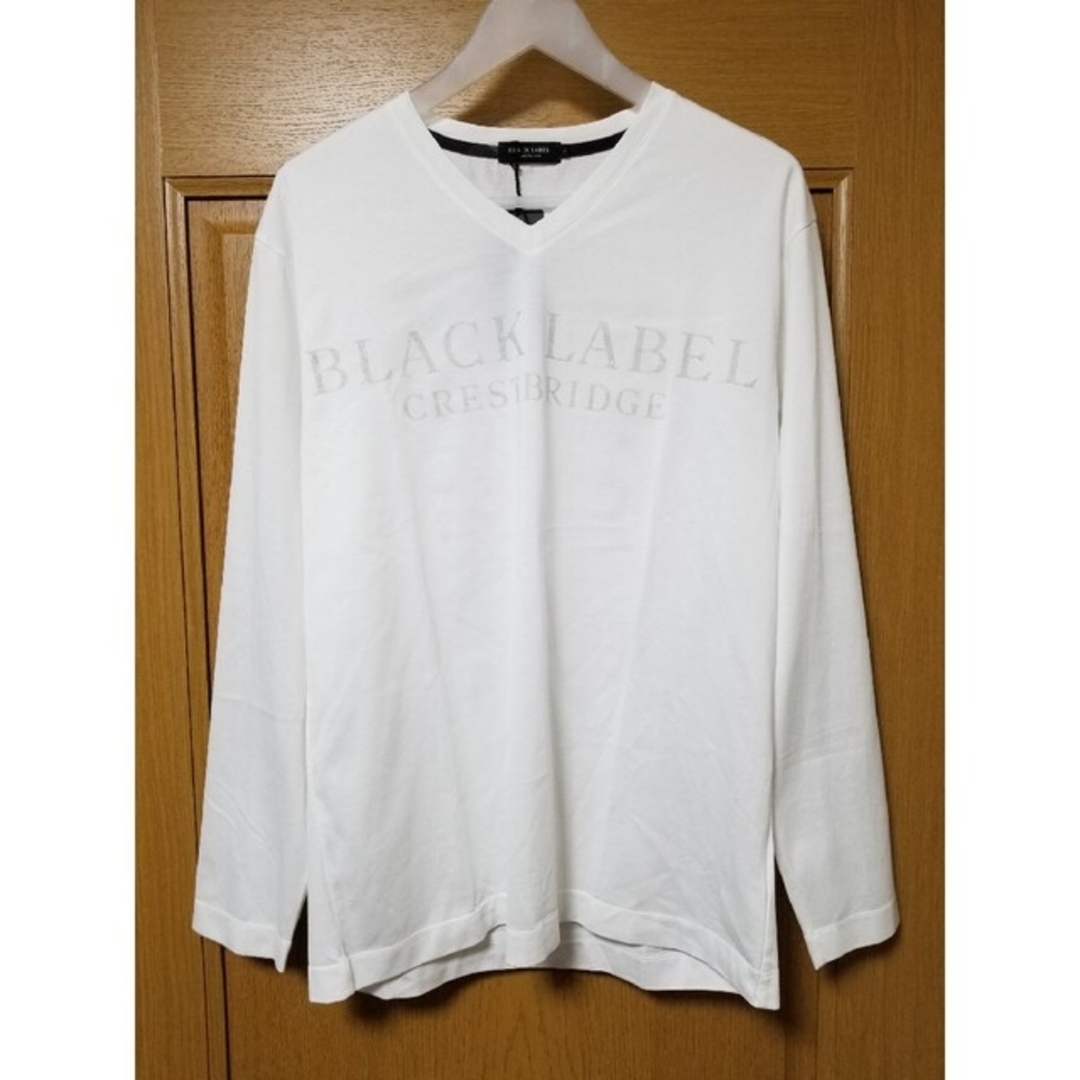 BLACK LABEL CRESTBRIDGE(ブラックレーベルクレストブリッジ)の【新品】ブラックレーベルクレストブリッジ　カットソー　Tシャツ　白　L　814 メンズのトップス(Tシャツ/カットソー(七分/長袖))の商品写真