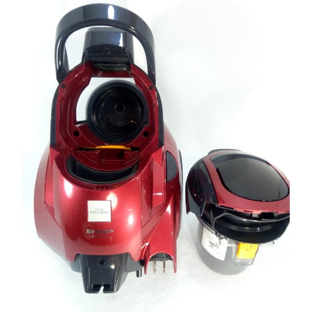 SHARP(シャープ)のSHARP　サイクロン掃除機　EC―TK100　レッド スマホ/家電/カメラの生活家電(掃除機)の商品写真