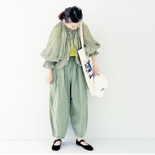 nest Robe - コットンリネンコクーンカーゴパンツ ネストローブの
