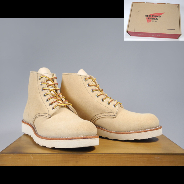 REDWING(レッドウィング)の8167セッターベージュスエード現行羽タグ8173 8166 875 8875 メンズの靴/シューズ(ブーツ)の商品写真