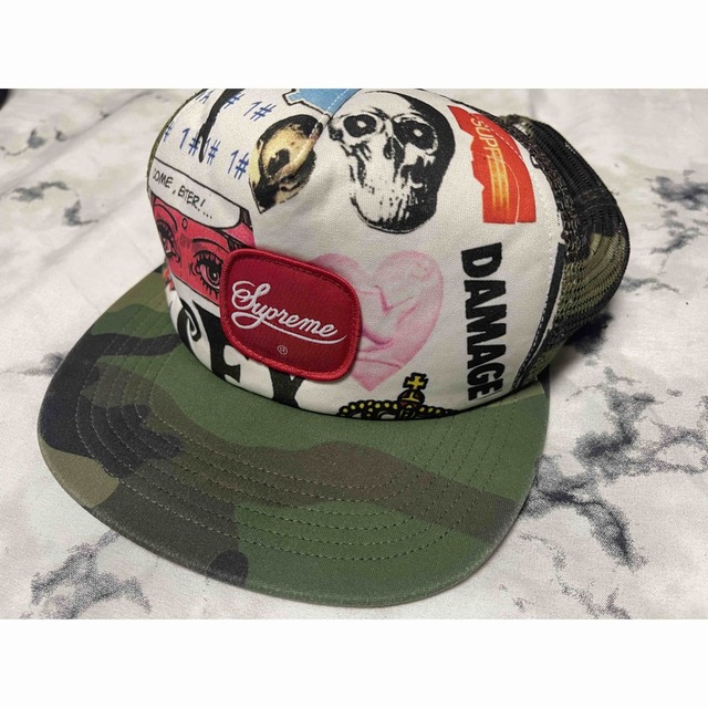 Supreme Blood Mesh Back 5-Panel キャップ