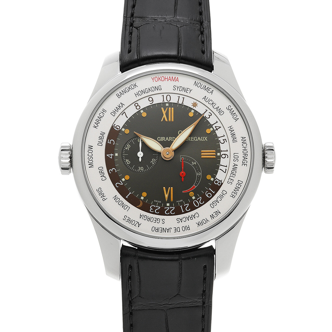 GIRARD-PERREGAUX(ジラールペルゴ)の中古 ジラール ペルゴ GIRARD-PERREGAUX 49850-11-253-0 ブラウン メンズ 腕時計 メンズの時計(腕時計(アナログ))の商品写真