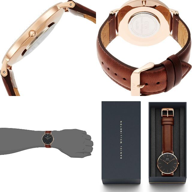 Daniel Wellington(ダニエルウェリントン)の新品 40mm Daniel Wellington 腕時計 DW00100124 メンズの時計(腕時計(アナログ))の商品写真