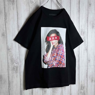 【人気デザイン】ゴッドセレクション☆ビッグプリントロゴ入りTシャツ 女性ロゴ