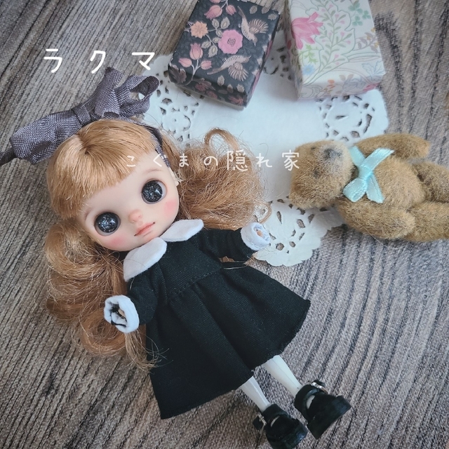 ♡Wtc♡ オーダー品　プチブライス アウトフィット 2点セット🖤 ハンドメイドのぬいぐるみ/人形(その他)の商品写真