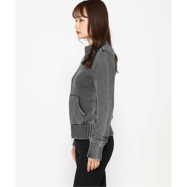 GUESS(ゲス)の【ブラック(JTMU)】【M】GUESS カーディガン セーター (W)Dual-Zip Sweater レディースのトップス(トレーナー/スウェット)の商品写真