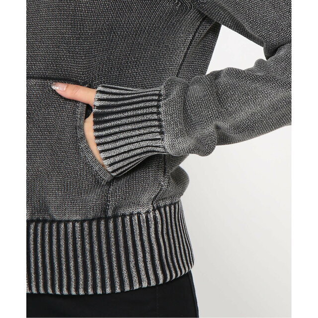 GUESS(ゲス)の【ブラック(JTMU)】【S】GUESS カーディガン セーター (W)Dual-Zip Sweater レディースのトップス(トレーナー/スウェット)の商品写真
