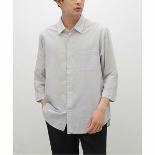 ベーセーストック(B.C STOCK)の【グレーA】MELANGE VOILE 3/4半袖シアーシャツ(シャツ)