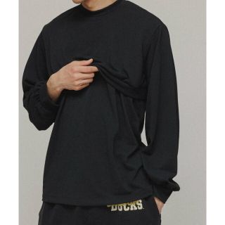 【ブラック（01）】[TOPS]3WAY LAYERED CUT AND SEWN(アンサンブル)