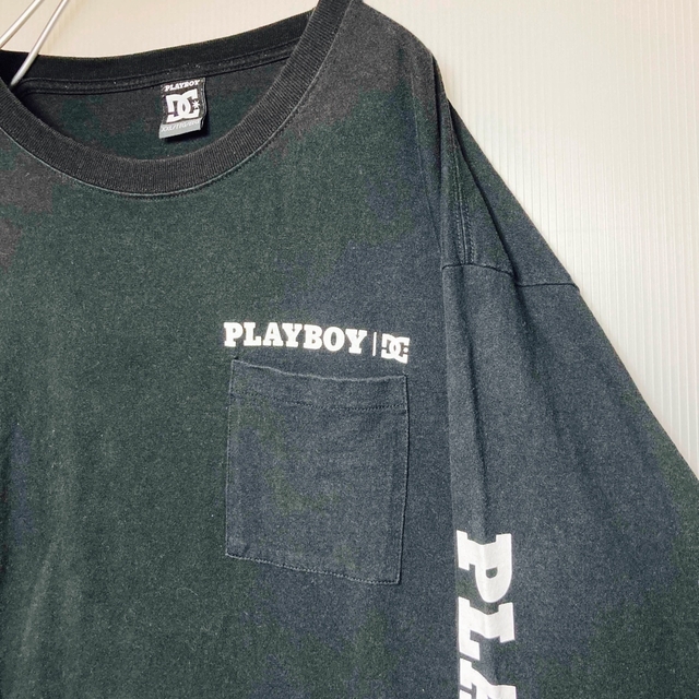 PLAYBOY(プレイボーイ)のDCxPLAYBOY プレイボーイ コラボ バックプリント ロンTシャツ 長袖 メンズのトップス(Tシャツ/カットソー(七分/長袖))の商品写真