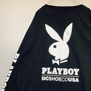 プレイボーイ(PLAYBOY)のDCxPLAYBOY プレイボーイ コラボ バックプリント ロンTシャツ 長袖(Tシャツ/カットソー(七分/長袖))