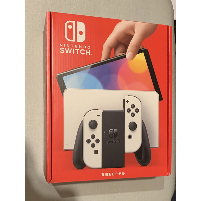 Nintendo Switch(ニンテンドースイッチ)のSwitch(有機ELモデル) Joy-Con(L)/(R) ホワイト エンタメ/ホビーのゲームソフト/ゲーム機本体(家庭用ゲーム機本体)の商品写真