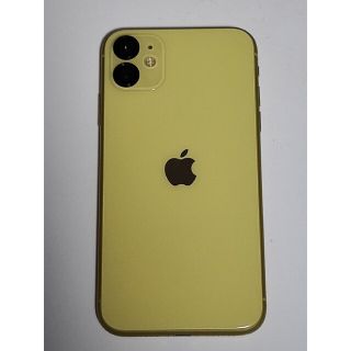 アップル(Apple)のiphone11　アイフォン11　64GB　イエロー　SIMフリー　美品(スマートフォン本体)