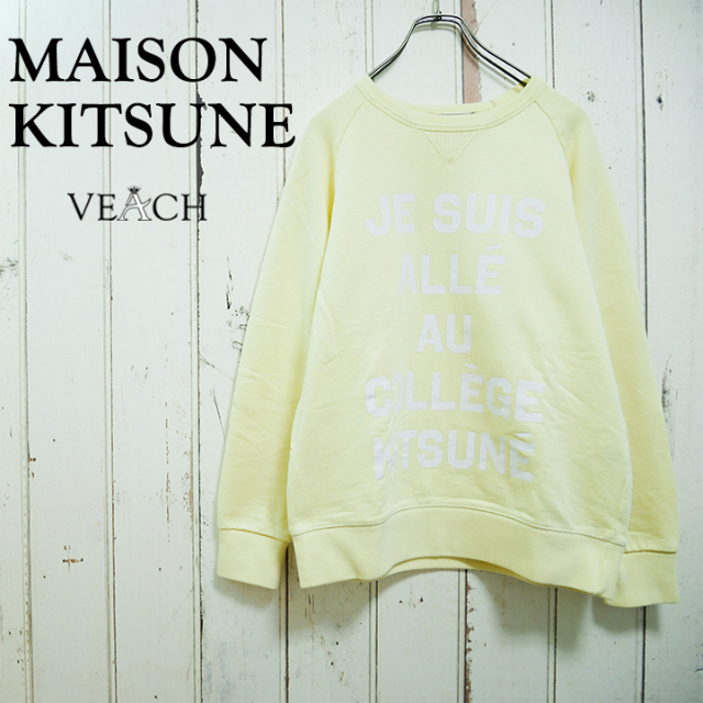 MASION KITSUNE 16SS college sweatshirt