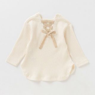 プティマイン(petit main)の新品 petit main ロング丈バックリボンT120(Tシャツ/カットソー)