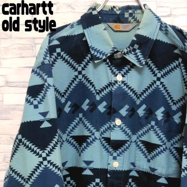 カーハート】carhartt ヴィンテージ 長袖シャツ ワークシャツ XL - シャツ
