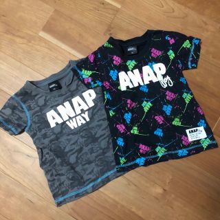 アナップキッズ(ANAP Kids)のANAP way Tシャツ　2枚セット　100 まとめ売り(Tシャツ/カットソー)