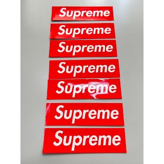 シュプリーム(Supreme)のシュプリーム Supreme ステッカー 赤ボックスロゴ 7枚 シール デカール(ノベルティグッズ)