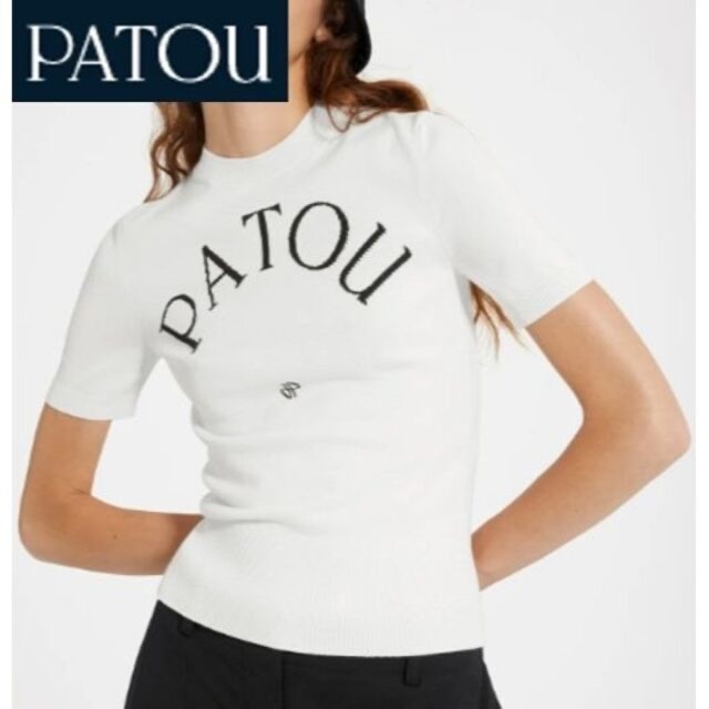 新品：Sサイズ】PATOU（パトウ）2023年春夏新作ニットTシャツ 【SALE