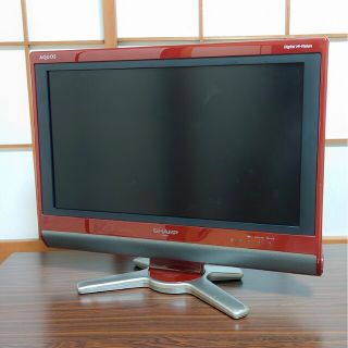 シャープ(SHARP)のSHARP AQUOS D D50 LC-26D50-R　赤(テレビ)