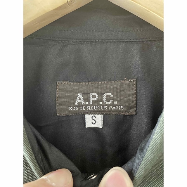 A.P.C アーペーセー　長袖シャツ　レーヨンギャバジンシャツ　ギャバシャツ