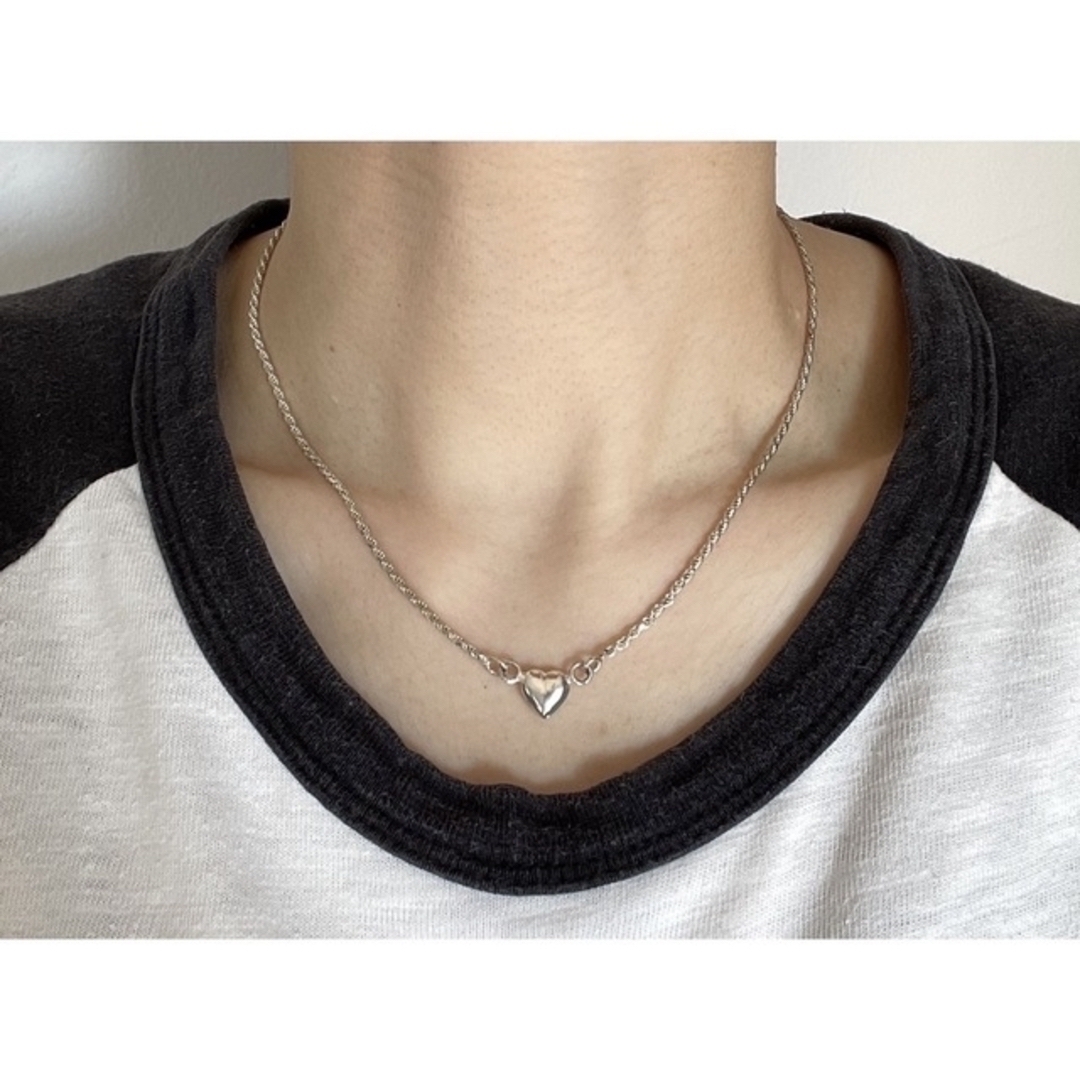 シルバー925 ハートネックレス MADE IN ITALY