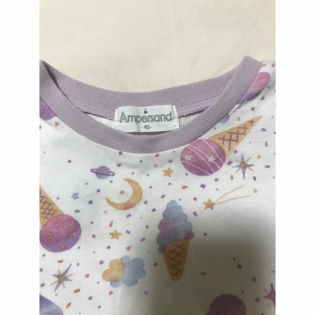 ampersand(アンパサンド)のパジャマ90 女の子 キッズ/ベビー/マタニティのキッズ服女の子用(90cm~)(パジャマ)の商品写真