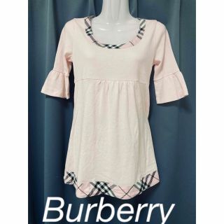 バーバリーブルーレーベル(BURBERRY BLUE LABEL)の美品☆Burberryバーバリー☆ 半袖チュニック　Mサイズ　ノバチェック(チュニック)