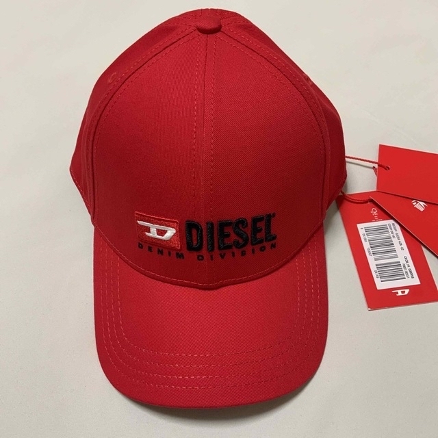 洗練されたデザイン DIESEL Corry-Div キャップ レッド 新モデル