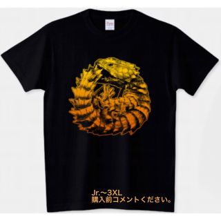 プリントスター(Printstar)のアルマジロトカゲ Tシャツ 爬虫類 プリントスター フトアゴヒゲトカゲ アフリカ(Tシャツ/カットソー(半袖/袖なし))