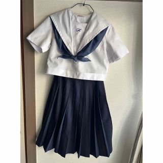 【本物】中学セーラー服　夏上下セット KANKO学生服 サイズ175A(その他)