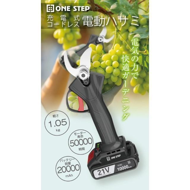 剪定ばさみ 電動 ケース付き 園芸用 コードレス 充電式 剪定 剪定ばさみ 電動 ケース付き 園芸用 コードレス 充電式 剪定
