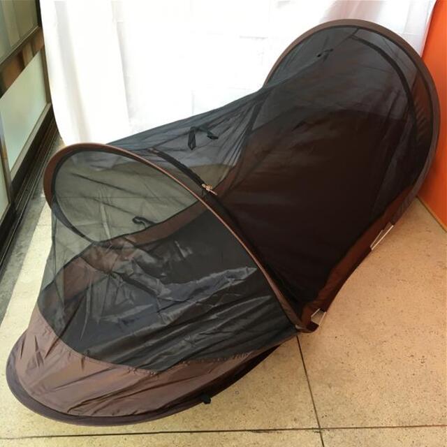 フィールドア FIELDOOR ポップアップ メッシュ テント POP UP MESH TENT 蚊帳 ブラウン系