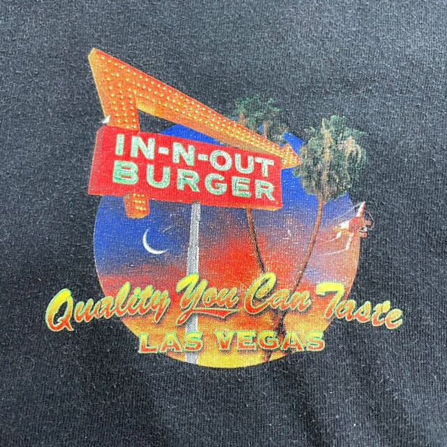 IN-N-OUT BURGER LAS VEGAS 両面プリント アドバタイジングTシャツ メンズL /eaa329463