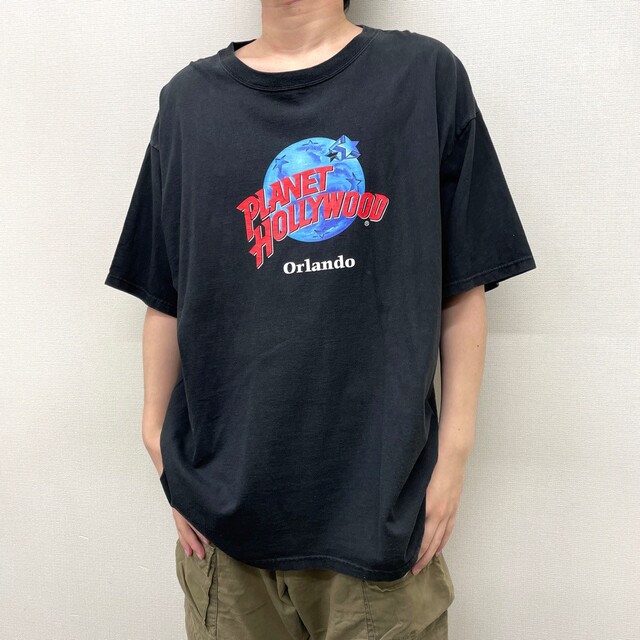 《USA製 》プラネットハリウッド ロゴ Tシャツ メンズ2XL