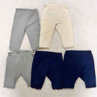 ベビーギャップ(babyGAP)のbabyGAP 70cmレギンス女の子　白ネイビーグレー7分丈5分丈8分丈(パンツ)