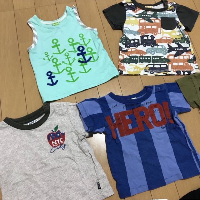 BREEZE(ブリーズ)の男の子 半袖Tシャツ 7着まとめ売り♡80cm♡ キッズ/ベビー/マタニティのベビー服(~85cm)(Ｔシャツ)の商品写真