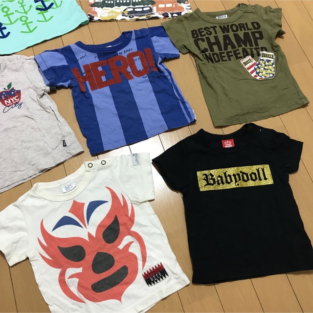 BREEZE(ブリーズ)の男の子 半袖Tシャツ 7着まとめ売り♡80cm♡ キッズ/ベビー/マタニティのベビー服(~85cm)(Ｔシャツ)の商品写真