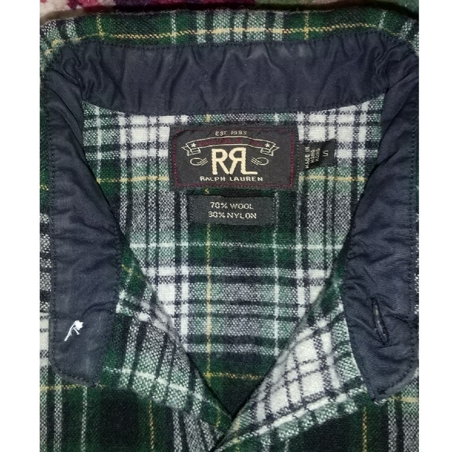 RRL ウールシャツ Sサイズ チェック柄トップス
