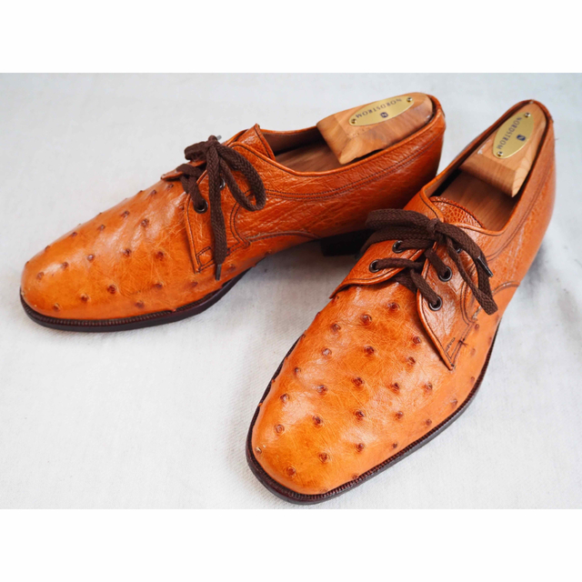 70s Crcokett&Jones ostrich dress shoes