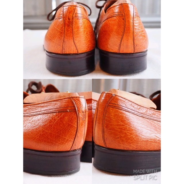 70s Crcokett&Jones ostrich dress shoes