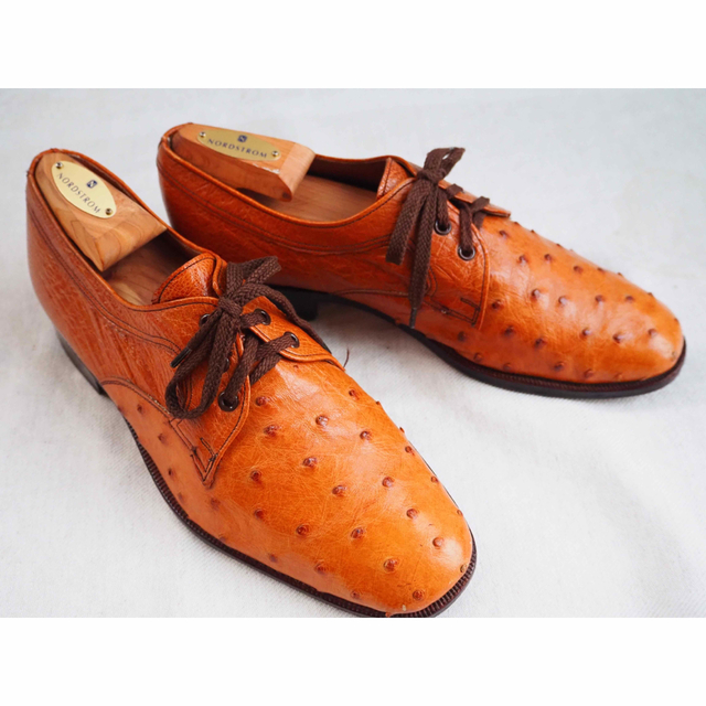 70s Crcokett&Jones ostrich dress shoes