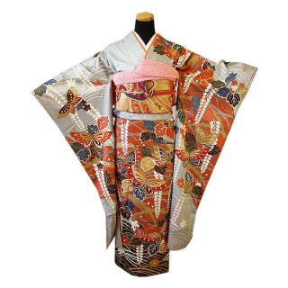 値下げ交渉OK!金彩加工染 振袖 セット 正絹 L984 | www.vp