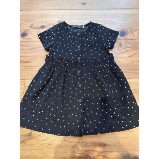 ベベ(BeBe)の95cm Petits Pois Vert BeBe ドットワンピース(ワンピース)