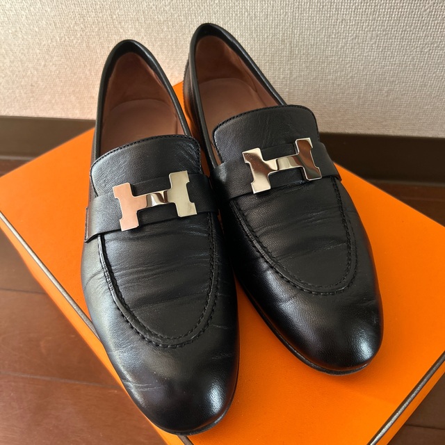 HERMES エルメス モカシン パリ ローファー 37