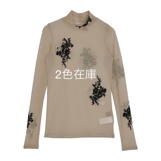 最初値下げ アメリUND FUR EMBROIDERY SKIN TOP-