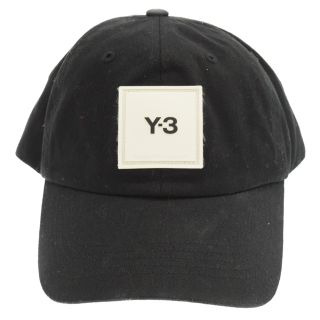 ワイスリー(Y-3)のY-3 ワイスリー 21AW SQUARE LABEL CAP スクエアロゴラベルキャップ ブラック HF2143(キャップ)