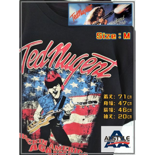 Ted nugent テッド・ニュージェント 2017ツアーＴシャツ 3115の通販 by ...