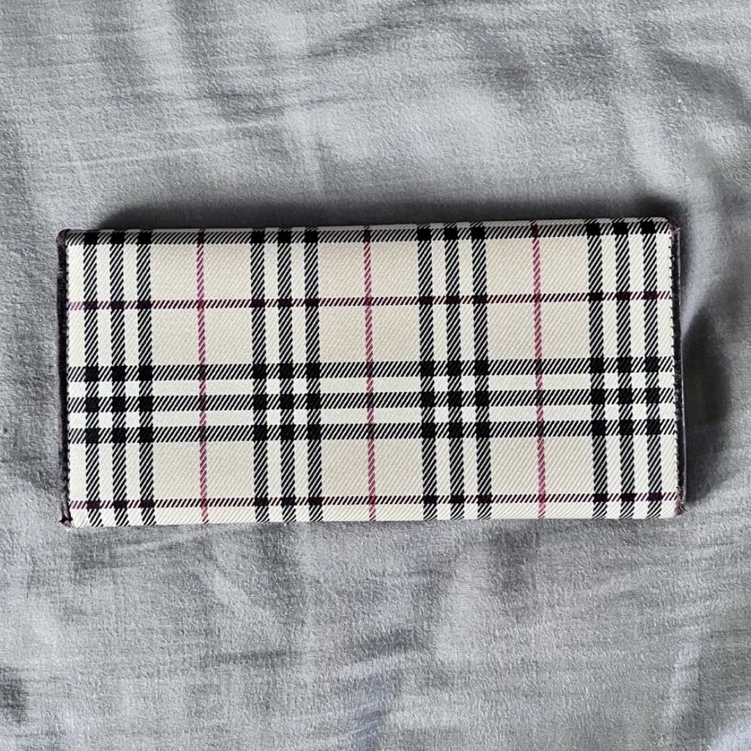 美品✨BURBERRY総ノバチェックフラップ長財布 バーバリー